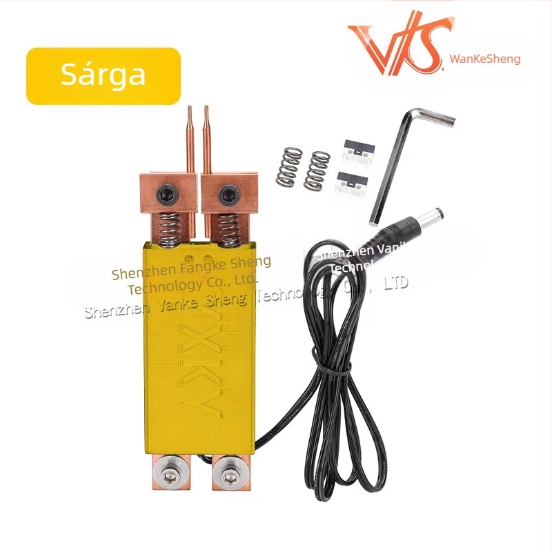 Beépített ponthegesztő toll automatikus indítással, egykezes működés, 12V bemenet, beépített 18650-es akkumulátor