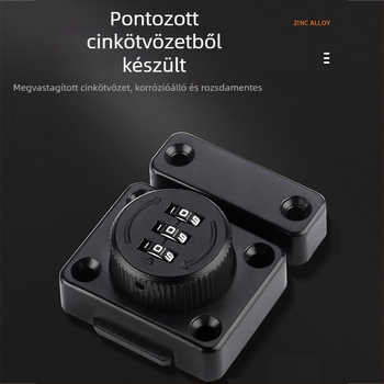 Ajtózár pillangó típusú, modell MMCX, cinkötvözet, felületkezelés: Egyéb