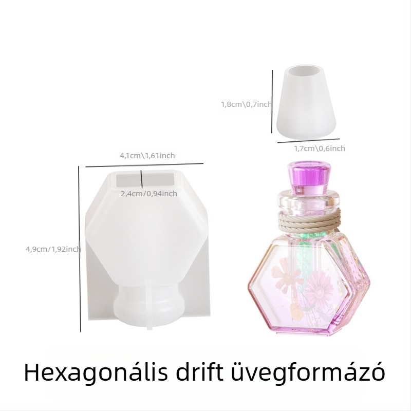 DIY ékszerkészítő formák: szilikon formák drift üvegekhez és kívánság üvegekhez, kristálygyanta Lake Light Stone Color, 2025 tavasz