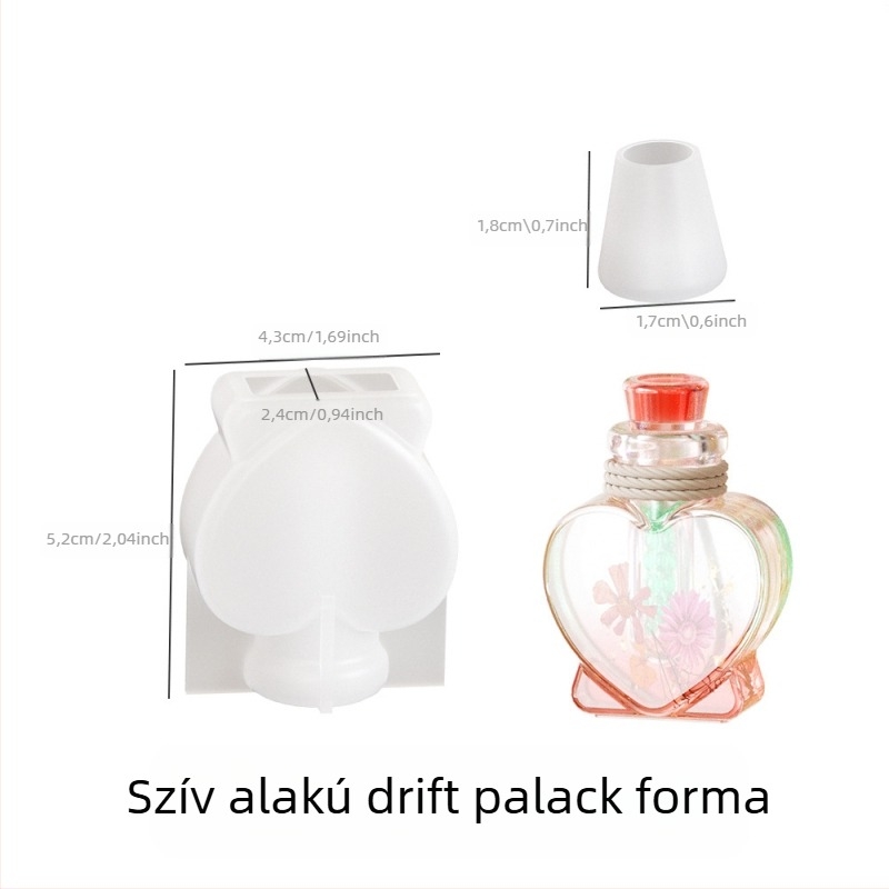 DIY ékszerkészítő formák: szilikon formák drift üvegekhez és kívánság üvegekhez, kristálygyanta Lake Light Stone Color, 2025 tavasz
