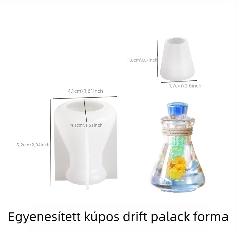 DIY ékszerkészítő formák: szilikon formák drift üvegekhez és kívánság üvegekhez, kristálygyanta Lake Light Stone Color, 2025 tavasz