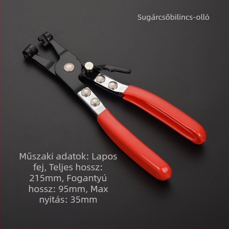 Yuhua tömlőbilincs fogó, króm-vanádium acélból, 1 készlet, univerzális, autó- és gépjavításra
