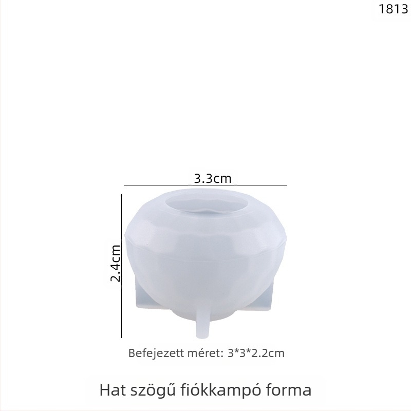 Silikonból készült forma gyantához – szabálytalan sokszög alak kristálycseppek DIY-hoz