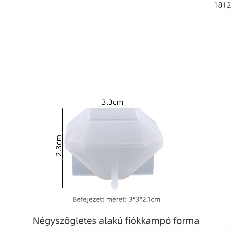 Silikonból készült forma gyantához – szabálytalan sokszög alak kristálycseppek DIY-hoz