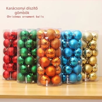 Karácsonyi gömb dekoráció, műanyag, modern művészeti stílus, elektroplating