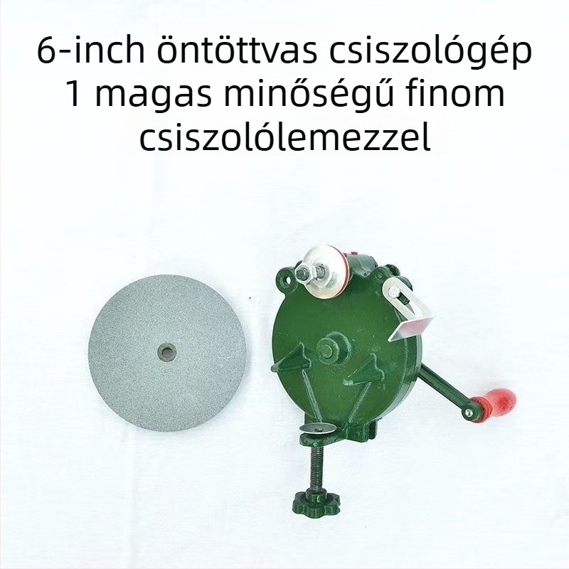 Késélező gép öntöttvas testtel, integrált kialakítás, 60 HRC, 500 rpm, ipari és háztartási használatra