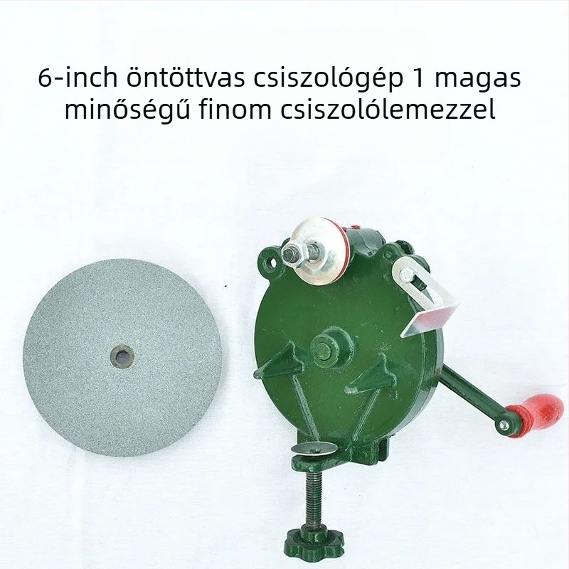 Késélező gép öntöttvas testtel, integrált kialakítás, 60 HRC, 500 rpm, ipari és háztartási használatra