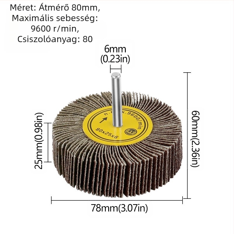 Xingweichang Emery vászon csiszoló kerék fogantyúval, faipari polírozáshoz – fém csiszoló kör, modell 202103081548