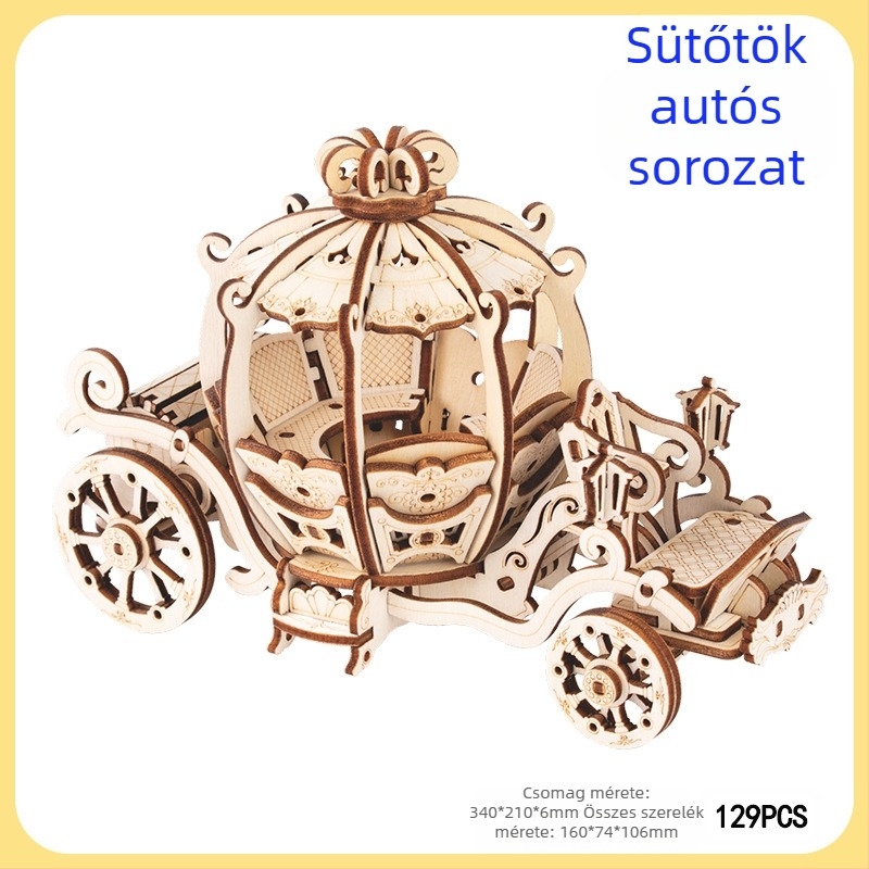 Fából készült 3D-s villamos modell gyerekeknek — DIY-barát, testreszabható a tervei alapján, 7–14 éveseknek