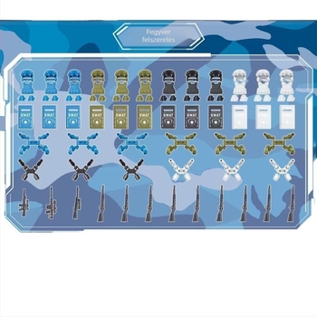 ABS műanyag mikrobblokk készlet, 0–38 darab, 0,05 kg, nem elektromos