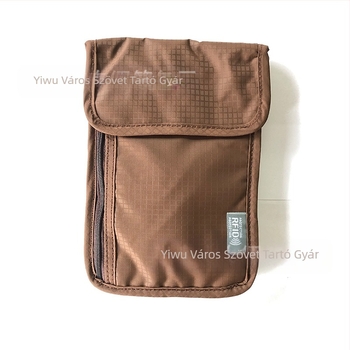 Vízálló útlevél tasak RFID védelemmel, utazási dokumentumok rendezője, nylonból készült messenger táska, modell 016