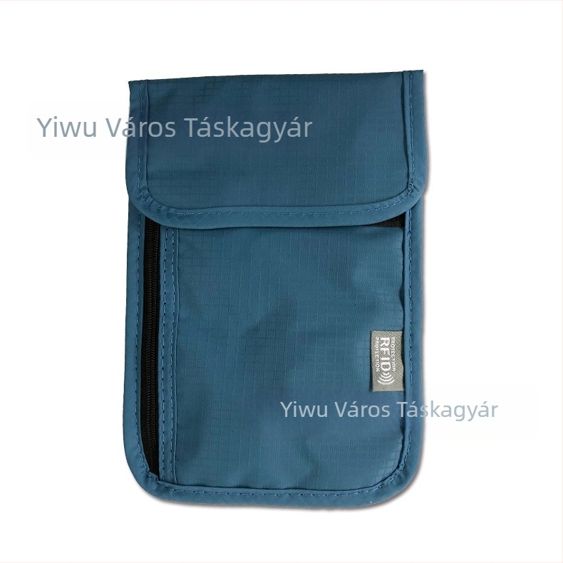 Vízálló útlevél tasak RFID védelemmel, utazási dokumentumok rendezője, nylonból készült messenger táska, modell 016