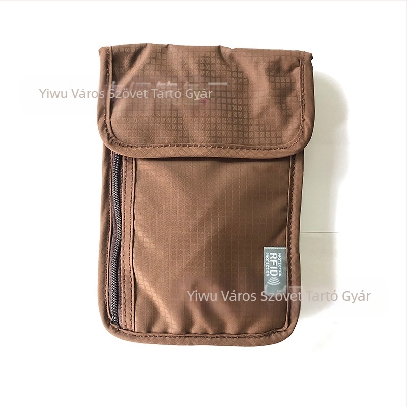 Vízálló útlevél tasak RFID védelemmel, utazási dokumentumok rendezője, nylonból készült messenger táska, modell 016