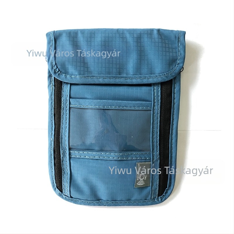 Vízálló útlevél tasak RFID védelemmel, utazási dokumentumok rendezője, nylonból készült messenger táska, modell 016