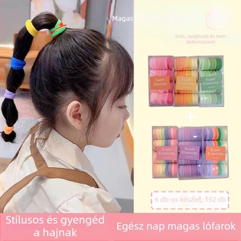 Gyerekeknek szóló textil hajgumi, japán/koreai stílus, nagy rugalmasság, tartós