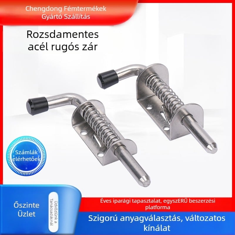 304 rozsdamentes acél rugós zár gépészeti szekrényajtókhoz, modern minimalist stílus, modell: több specifikáció