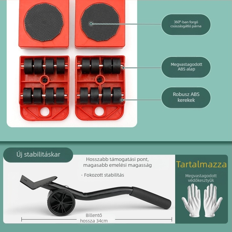 Mosógép alátámasztó keret rezgésbiztos magasságállítású, mozgatható univerzális kerekekkel