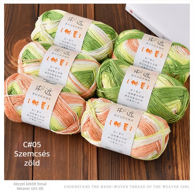 Len fonal kézi kötéshez – Semi-worsted, csoportos fonal, termék kódja 6353122