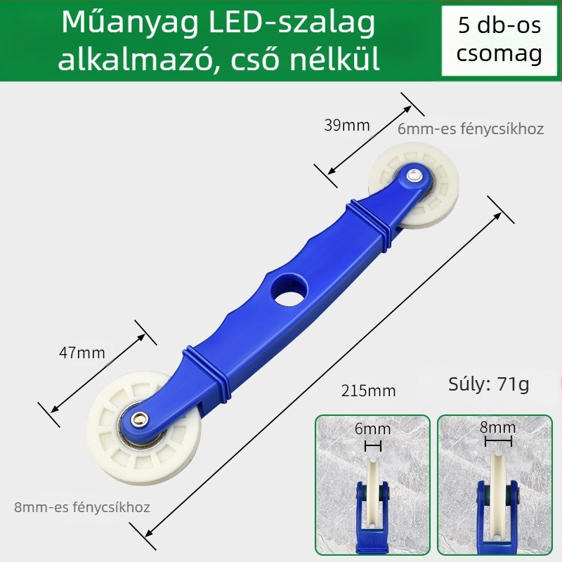 LED szalag szerelőeszköz keményfa nyomókerékkel alacsony feszültségű szalagokhoz, univerzális LED-szalagokhoz, kézi működés, CE tanúsítvány