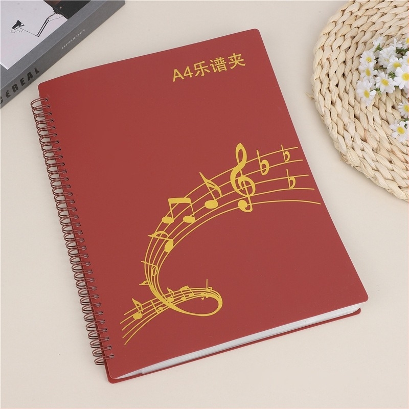 Műanyag kotta-dosszié klippel, matt felület, testre szabható, 20 oldal kapacitás, 14C vastagság