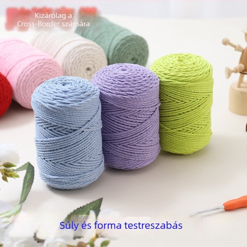 Poliészter-pamut keverék fonal, üreges pamut, Vortex fonás, kézi kötéshez