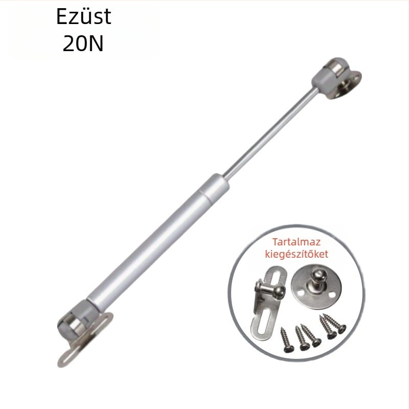 Pneumatikus támasztó rúd felnyitható szekrényajtókhoz és tatami felületekhez – 100N, nylon/acél, kemény krómozott bevonat