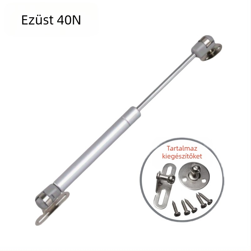 Pneumatikus támasztó rúd felnyitható szekrényajtókhoz és tatami felületekhez – 100N, nylon/acél, kemény krómozott bevonat