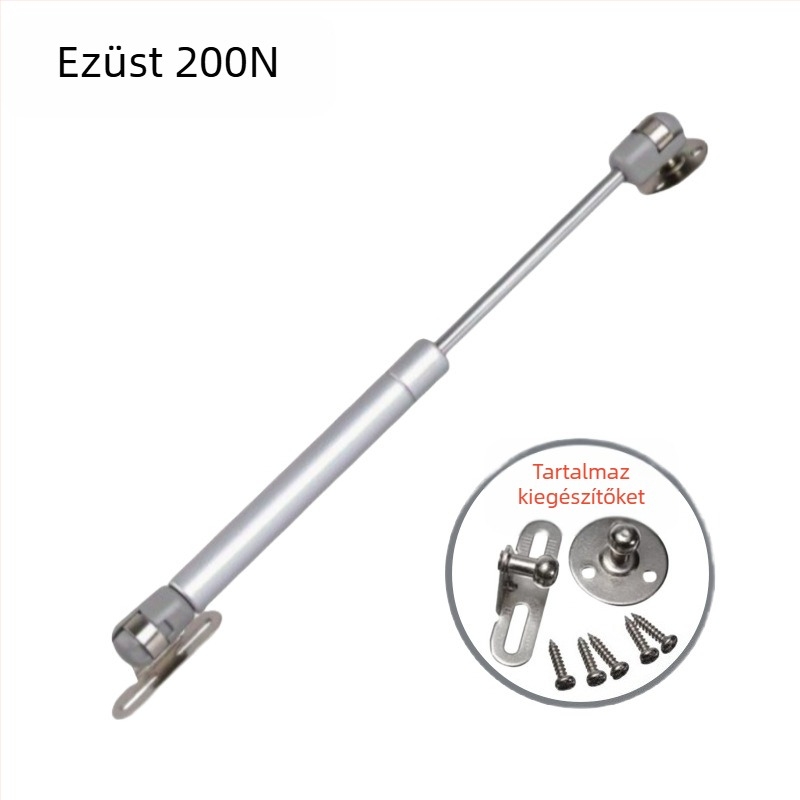 Pneumatikus támasztó rúd felnyitható szekrényajtókhoz és tatami felületekhez – 100N, nylon/acél, kemény krómozott bevonat