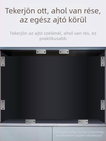 Háztartási ajtó mágneses záróeszköz — acél testtel és erős mágnessel; márka 5sebuy/woodburg; modern minimalista stílus