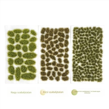 Homokasztalos architektúrális modell rendezetlen fűcsomóval, Nylon anyag, színes dobozos csomagolás, DIY és OEM logó, 15–35 éveseknek