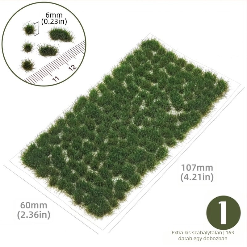 Homokasztalos architektúrális modell rendezetlen fűcsomóval, Nylon anyag, színes dobozos csomagolás, DIY és OEM logó, 15–35 éveseknek