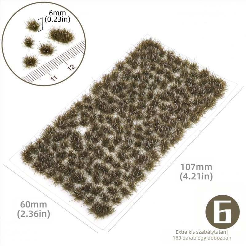 Homokasztalos architektúrális modell rendezetlen fűcsomóval, Nylon anyag, színes dobozos csomagolás, DIY és OEM logó, 15–35 éveseknek