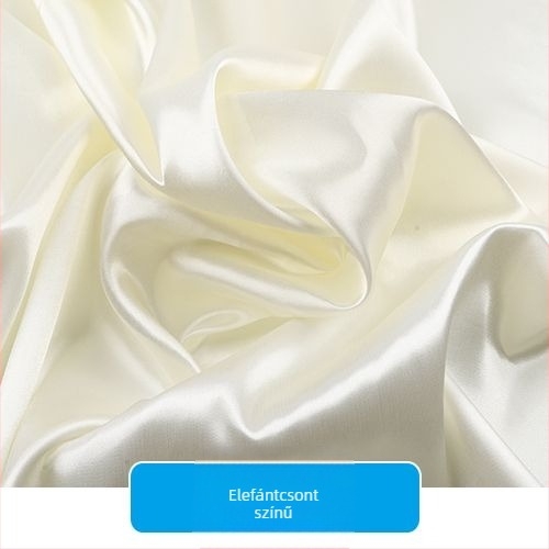 Szatén selyemből készült anyag ruházati béléshez, színpadi függönyökhöz és esküvői dekorációhoz