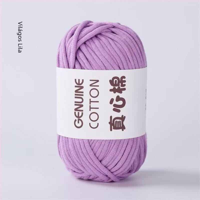 DIY hordozó fonal kötéshez - fél-fésült pamut, orsóval spunva, belső töltött üreges pamut