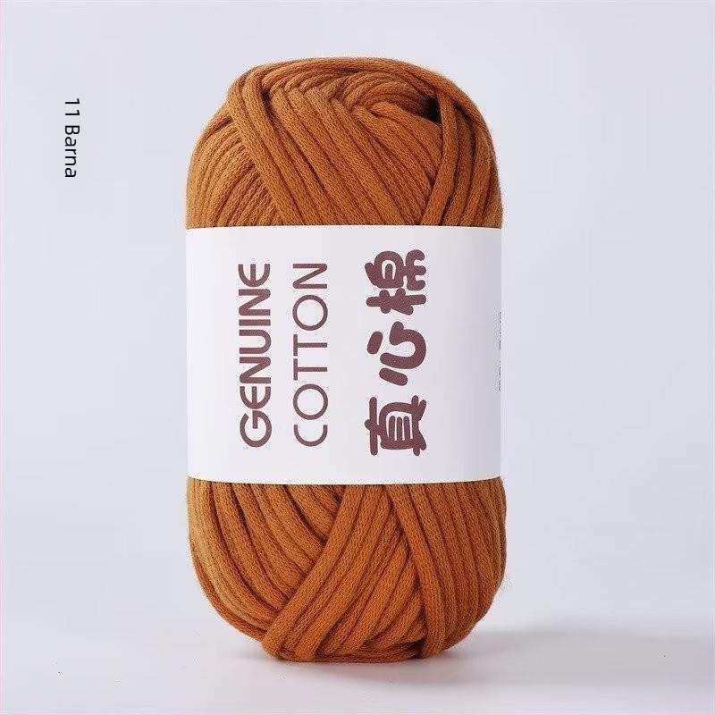 DIY hordozó fonal kötéshez - fél-fésült pamut, orsóval spunva, belső töltött üreges pamut