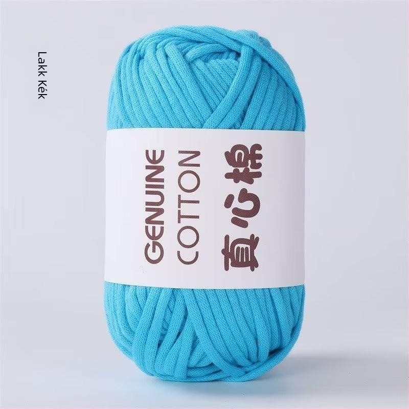 DIY hordozó fonal kötéshez - fél-fésült pamut, orsóval spunva, belső töltött üreges pamut