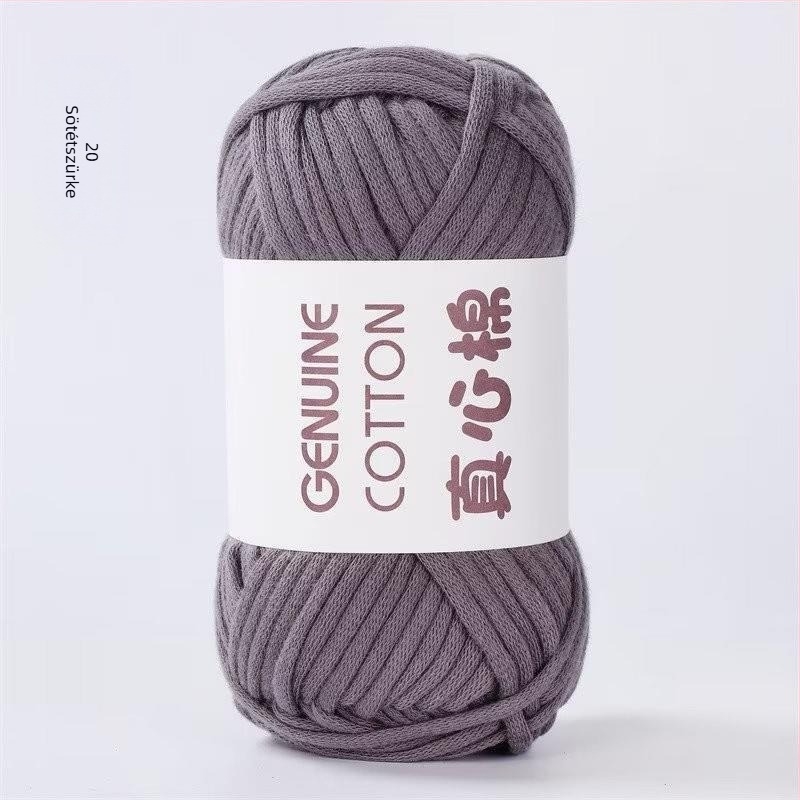 DIY hordozó fonal kötéshez - fél-fésült pamut, orsóval spunva, belső töltött üreges pamut