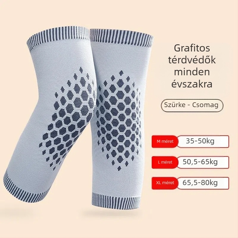 Önfűtő térdvédők férfiaknak és nőknek grafénnel, téli melegítés, kényelmes viselet, nem szorít, csúszásmentes