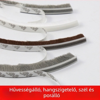 Ablak- és ajtószigetelő csík, univerzális, öntapadós, ütközésvédő, szélálló és hőszigetelő.