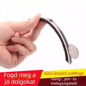 Ablak- és ajtószigetelő csík, univerzális, öntapadós, ütközésvédő, szélálló és hőszigetelő.