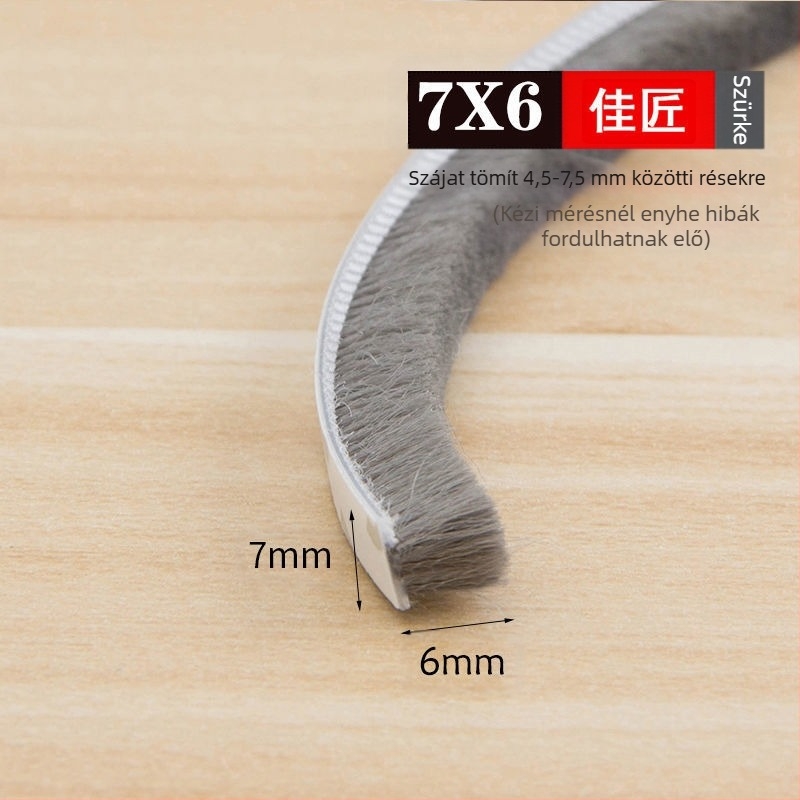 Ablak- és ajtószigetelő csík, univerzális, öntapadós, ütközésvédő, szélálló és hőszigetelő.