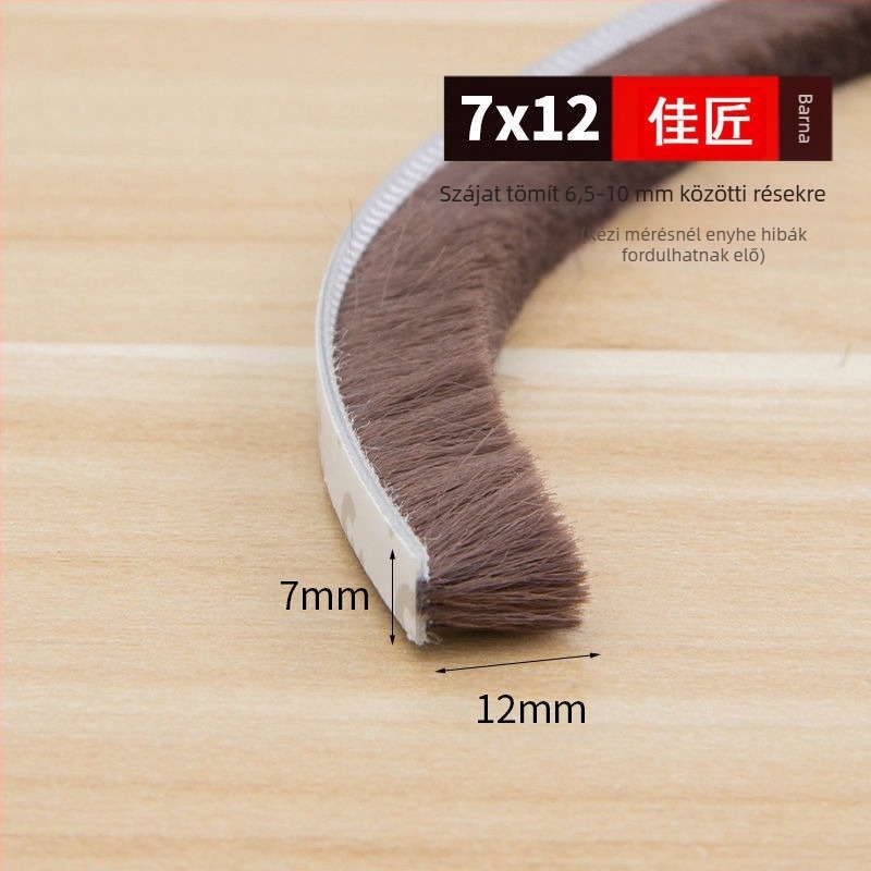 Ablak- és ajtószigetelő csík, univerzális, öntapadós, ütközésvédő, szélálló és hőszigetelő.