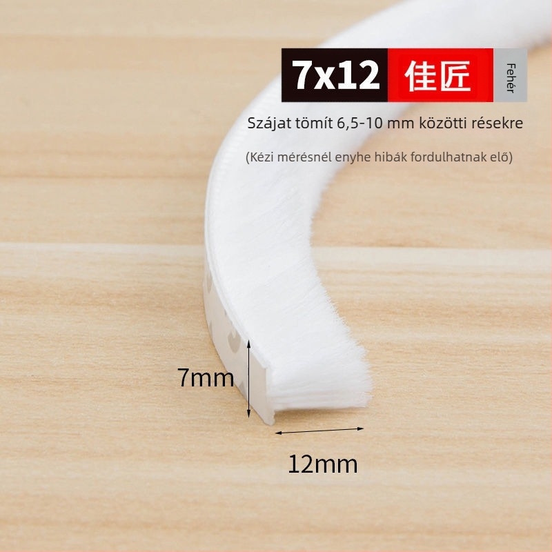 Ablak- és ajtószigetelő csík, univerzális, öntapadós, ütközésvédő, szélálló és hőszigetelő.