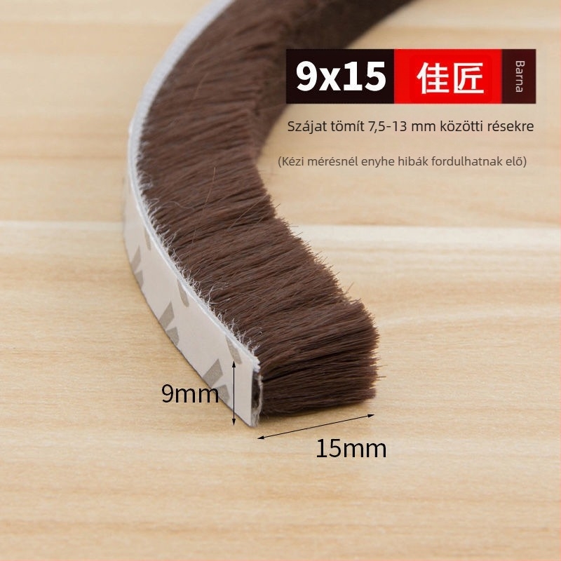 Ablak- és ajtószigetelő csík, univerzális, öntapadós, ütközésvédő, szélálló és hőszigetelő.