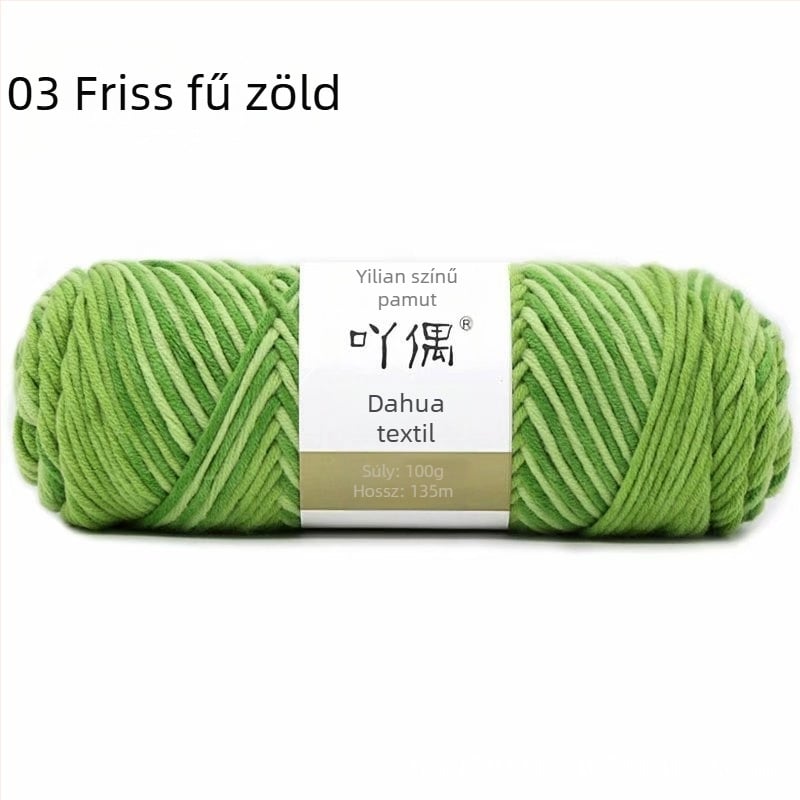 Kevert fonal skein gradient tej-gyapot, gyűrűs fonás, törölközőkhöz, kötéshez, szövéshez és varráshoz