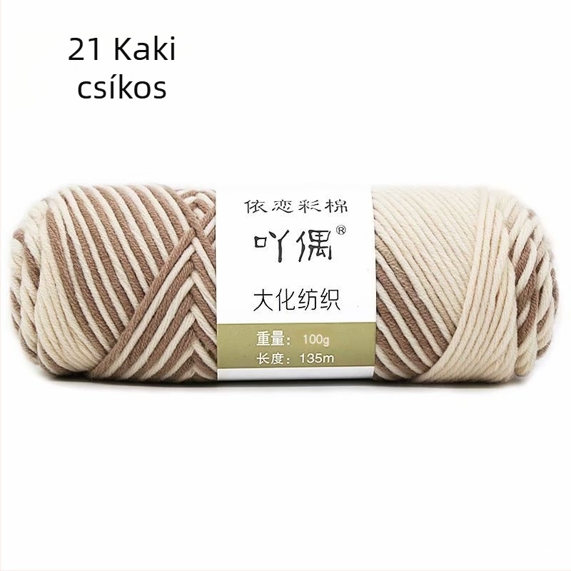 Kevert fonal skein gradient tej-gyapot, gyűrűs fonás, törölközőkhöz, kötéshez, szövéshez és varráshoz