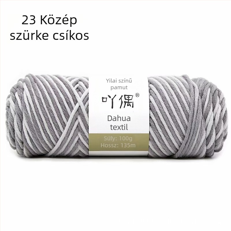 Kevert fonal skein gradient tej-gyapot, gyűrűs fonás, törölközőkhöz, kötéshez, szövéshez és varráshoz