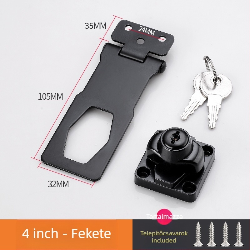 Fúrás nélküli szekrényzár — modell HSD-12; alkalmas szekrényajtókra, fiókokra, hűtőkre és fagyasztókra