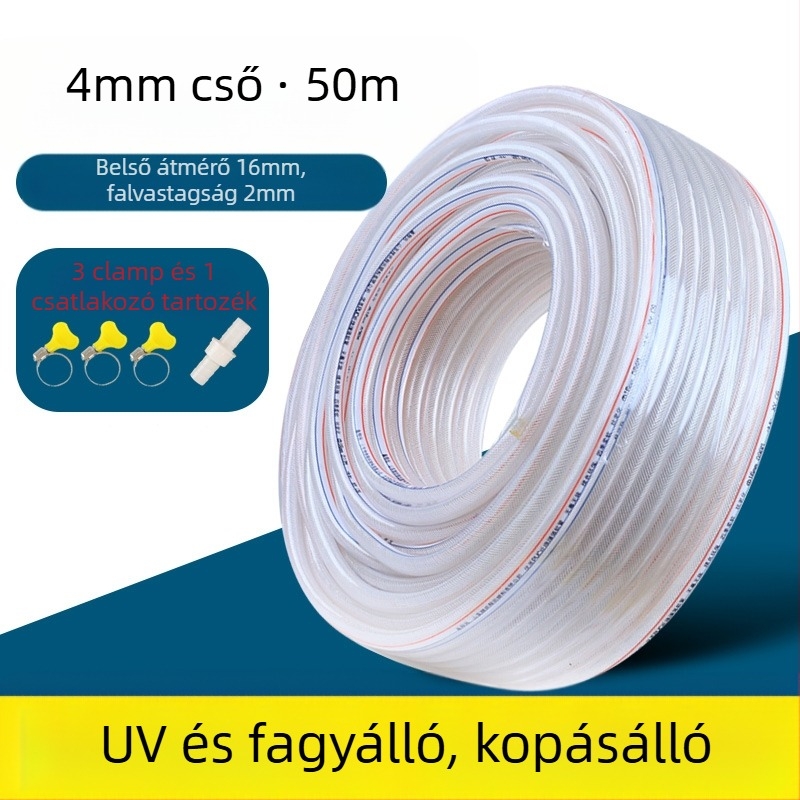 PVC vízcső háztartási használatra, fagyálló, alkalmas autómosásra és öntözésre, kígyó bőrképű tömlő, CE tanúsítvány