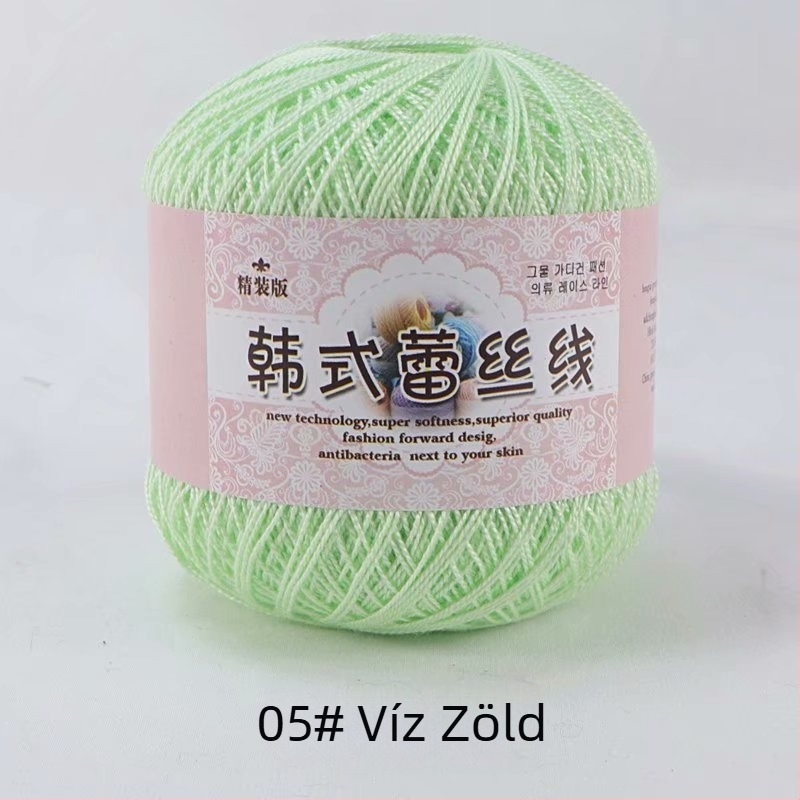 Csipke horgolócérna, 8 Lace variáció, 7s sodrás, 1 szál, csoportos fonal